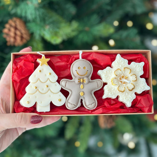 Winter Candle Box (beige)