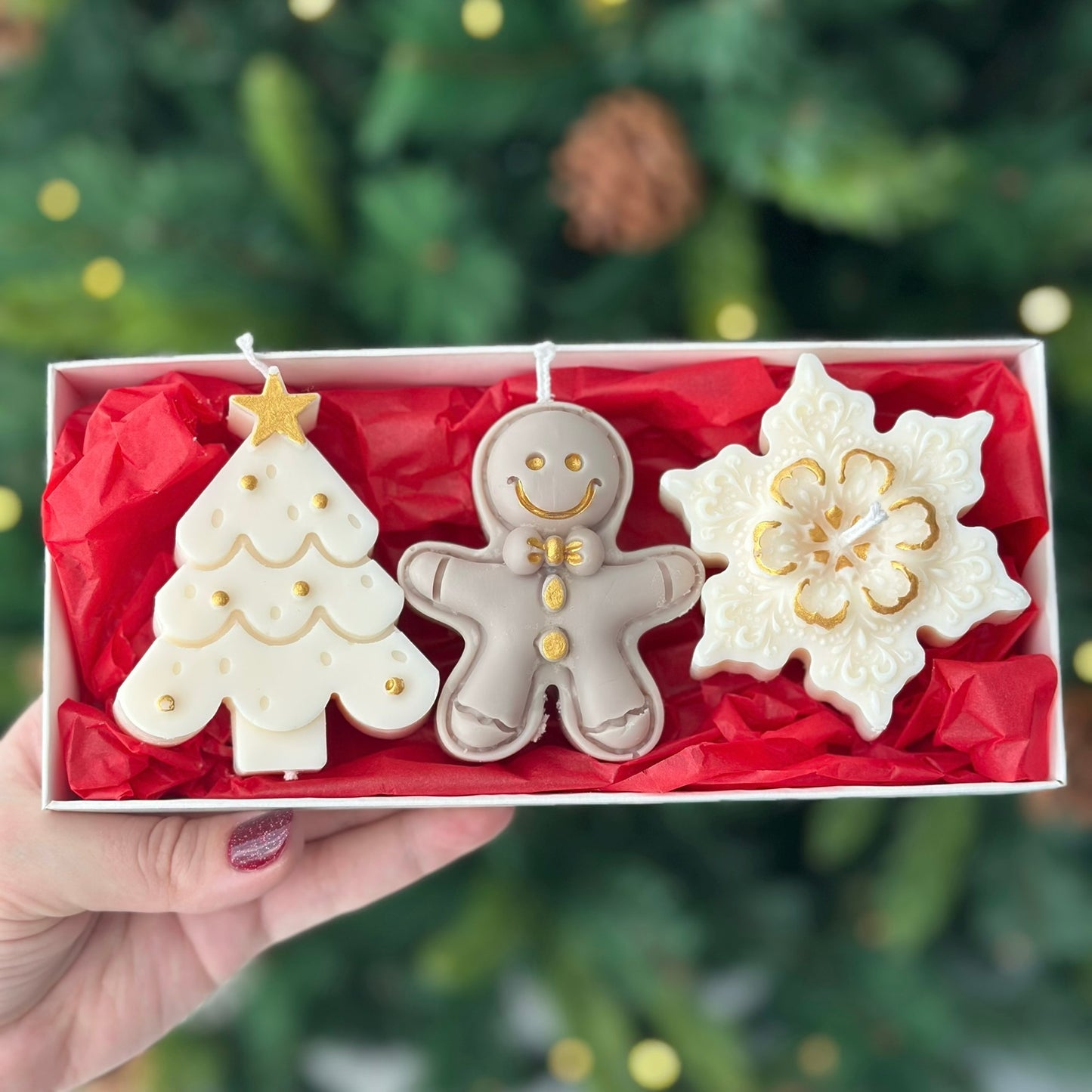 Winter Candle Box (white)