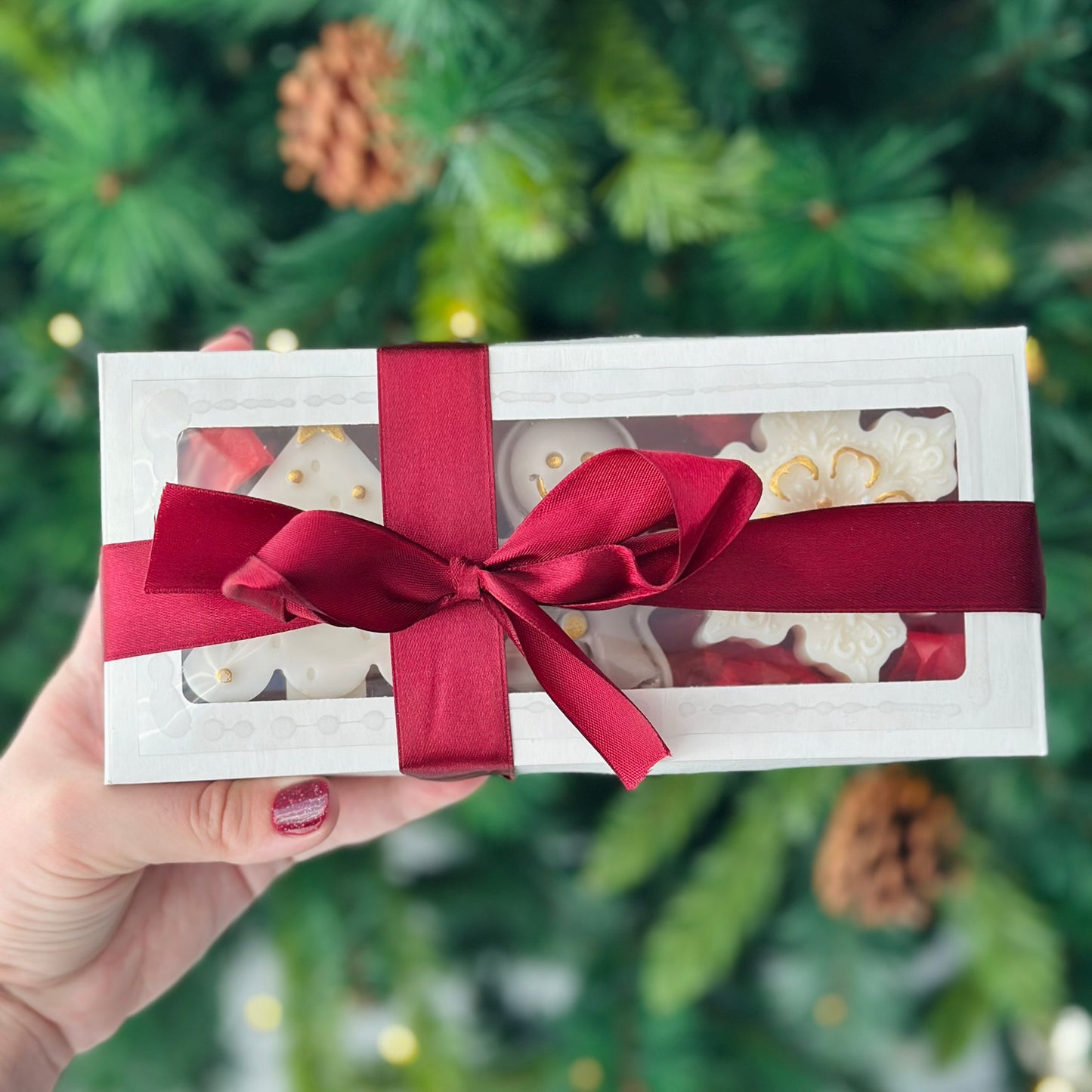 Winter Candle Box (white)